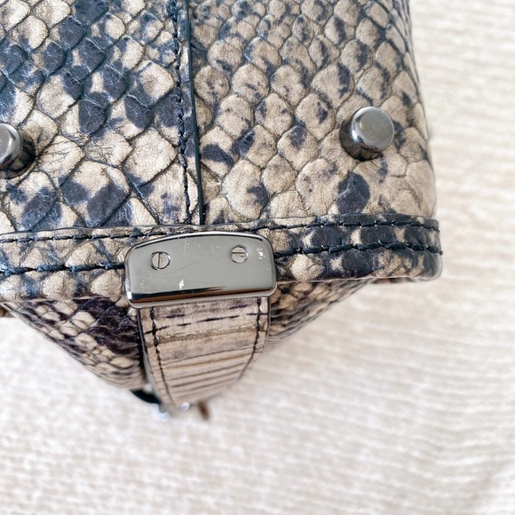 Coach Swagger 21 Snake Embossed Satchel Crossbody Bag - Picture 8 of 11